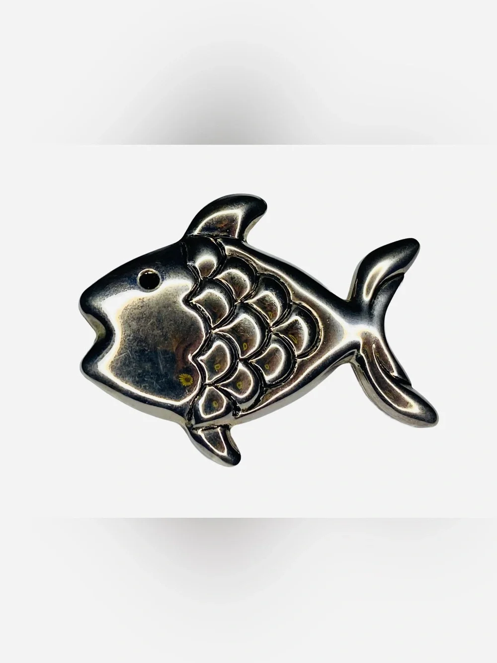 Vintage Style Silver Tone Fish Brooch Nautical Pin Accessory‎